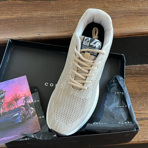 New inbox Conzuri tan sneakers! I paid $154.99. Ery nice! - Picture 3 of 7